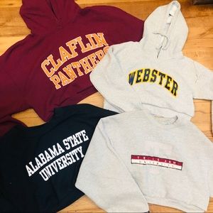 CROPPED COLLEGE HOODIES